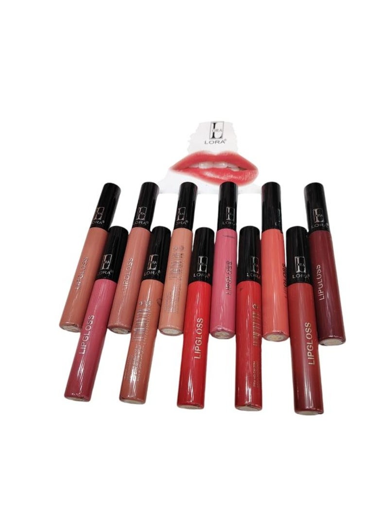 LORA Lora lipstick in distinctive colors, 12 colors 