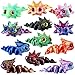 Honoson 12 Pcs 3D Printed Animal Fidget 3D Mini Animal Flexible Cute Articulated Small Stress Pet Relief Fidget for Adult Party Favors Home Display57cmBaby Axolotl - Image 3