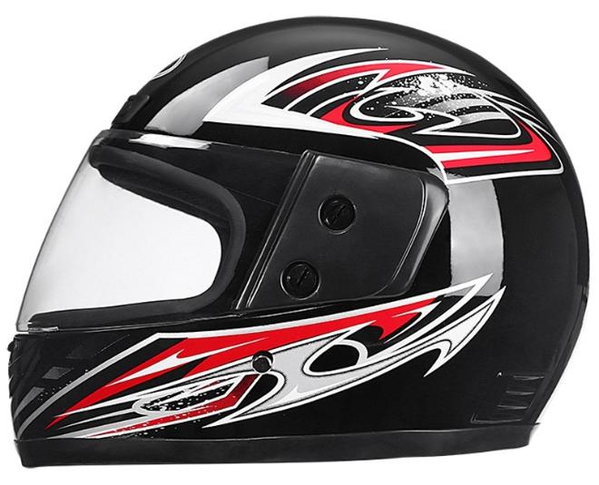 خوذة دراجة نارية كاملة الوجه – خوذة حماية أنيقة مع هيكل مقاوم للصدمات، تهوية وراحة داخلية للرجال والنساء - Image 1