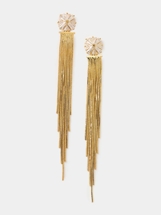 Styli Drop Tassel Earrings