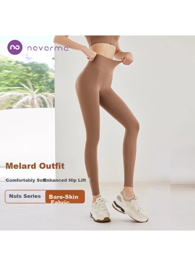 Never Me Women's Yoga Set Autumn Winter Long Sleeve Quick-dry Fitness Running Pilates Training Two-piece Set - Image 1