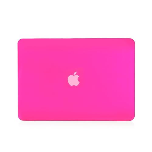 RUBAN Compatible with MacBook Model A1286 (2011 2010 2009 Year Old Version Pro 15 inch with CD-ROM), Plastic Hard Case Shell and Keyboard Cover - Hot Pink - Image 4