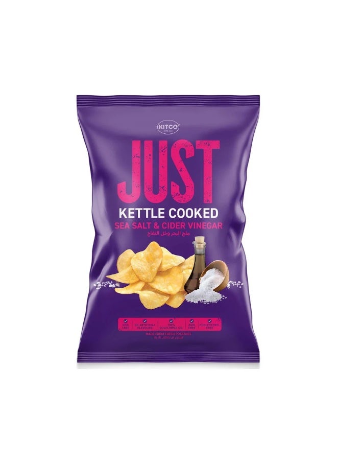 Just Kettle Cooked Sea Salt & Cider Vinegar Chips - 125g