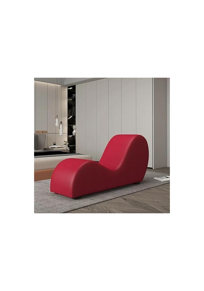 Aroma Homes S-Shaped Multi-Functional Sofa in Red - Image 1