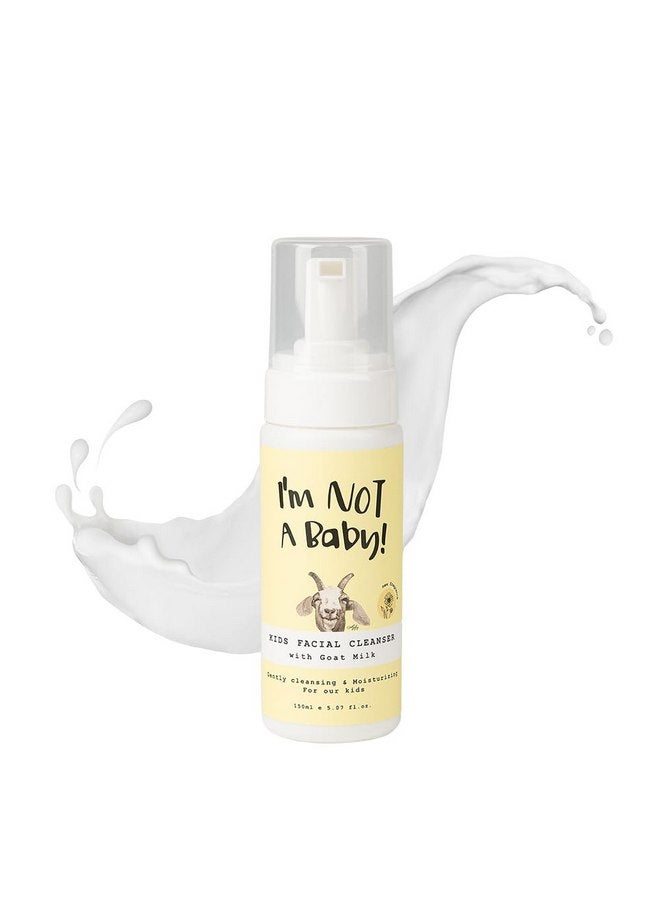 I'm NOT A Baby! Kids Face Wash Facial Cleanser - Gentle Goat Milk Formula for Sensitive Skin, Deep Hydration, Tear-Free, Hypoallergenic & Nourishing Care, 5.07 Fl oz (1) - Image 1
