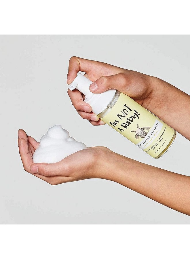 I'm NOT A Baby! Kids Face Wash Facial Cleanser - Gentle Goat Milk Formula for Sensitive Skin, Deep Hydration, Tear-Free, Hypoallergenic & Nourishing Care, 5.07 Fl oz (1) - Image 4