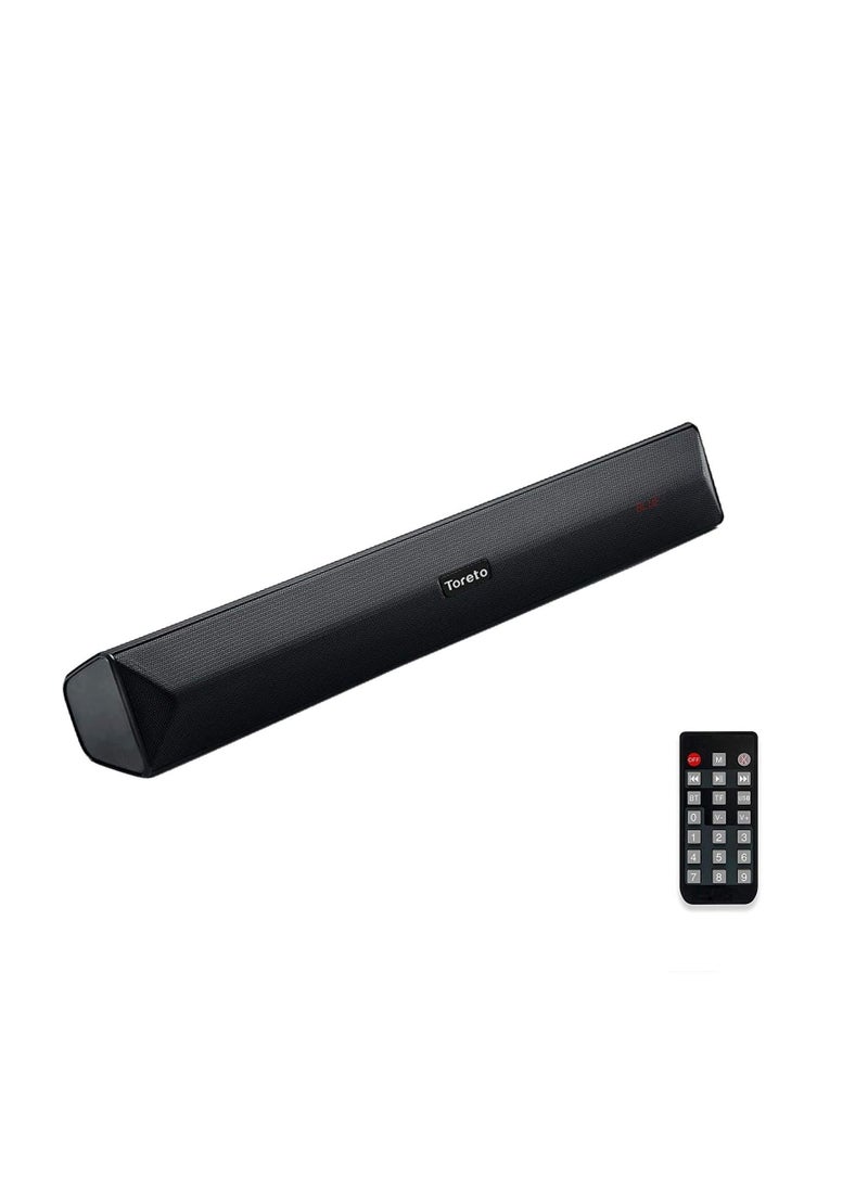Toreto - Sound Blast-327 16W Wireless Bluetooth Soundbar Speaker with Built-in Microphone TOR-327 - Image 1