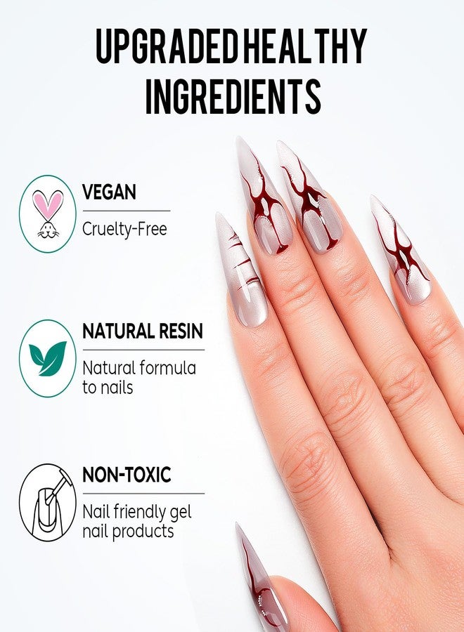 AIMEILI Hema Free Nail Glue Gel, Cruelty Free, Vegan, Strong Adhesion Nail Gel Glue for Nail Extension Soft Gel Nail Tips Fake Nails - Image 5