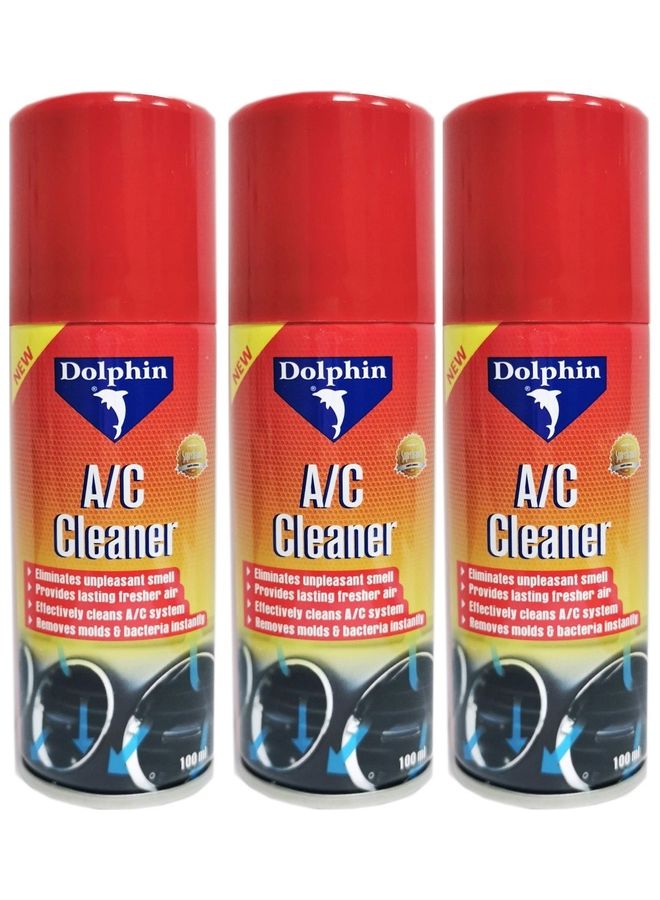 Dolphin عبوة من 3 منظفات ومُعطرات هواء مكيف السيارة - مزيل روائح قوي وعطر منعش لأنظمة تكييف الهواء في المركبات - سهل الاستخدام، يزيل الغبار والعفن والبكتيريا - انتعاش يدوم طويلاً لداخل سيارة نظيف وصحي - Image 1