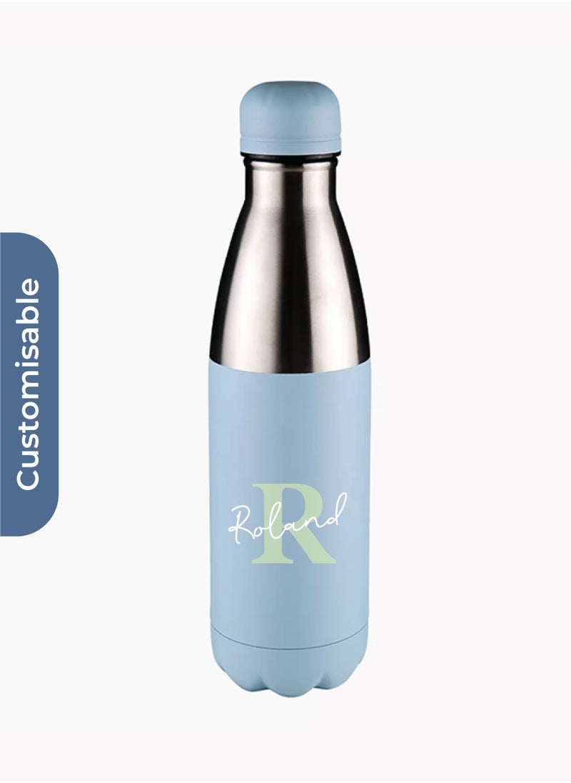 Hans Larsen Personalised Hans Larsen Double Wall Stainless Steel Water Bottle - 500 ml  - Image 1