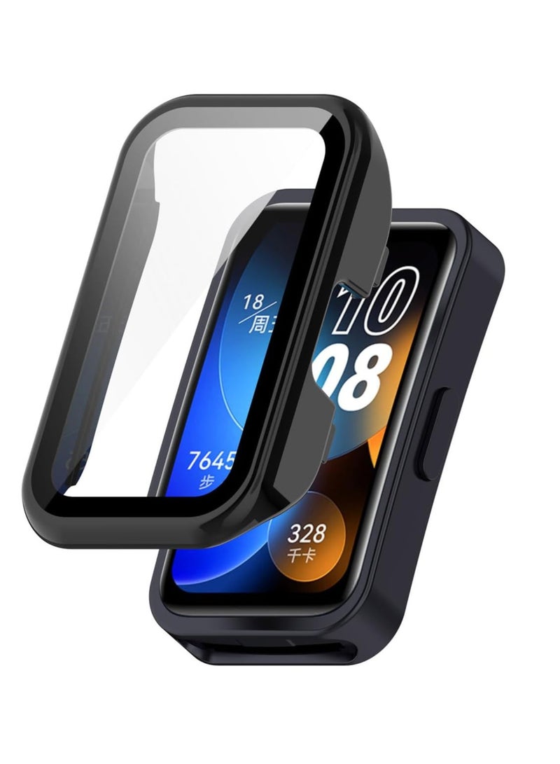 Protective Case Compatible With Huawei Band 9/Huawei Band 8 Hardness PC Case (Black)