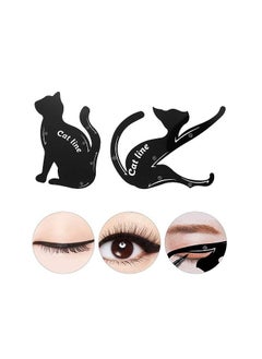 ORiTi ORiTi 1Pair Cat Eyeliner Guides Easy Quick Makeup Tool Eye Liner Stencils Templates  - Image 5