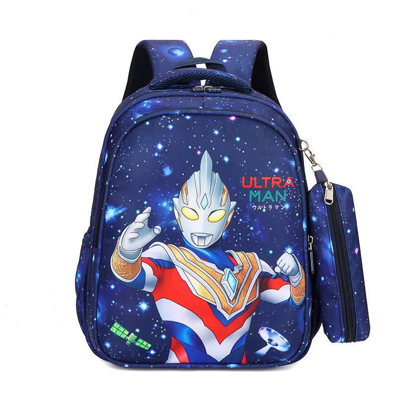 Kids Ergonomic Backpack Princess KUROME 1-4 Grade Old Blue Ultraman