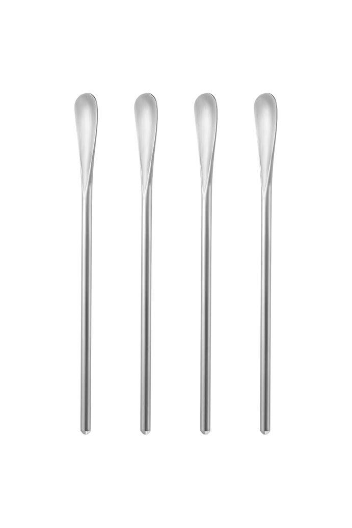 4 PCS Coffee Spoons Long Handle Coffee Stirrers Small Tea Spoons Mini Espresso Spoons, Coffee Bar Accessories - Image 1