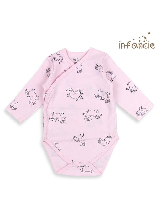 infancie Pack Of 2 - Foldover Long Sleeve Bodysuit - Image 2