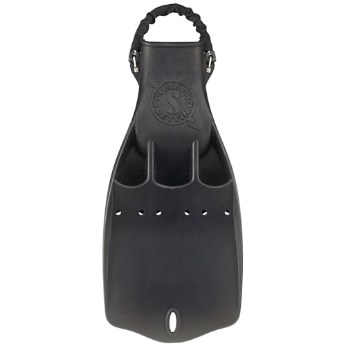 SCUBAPRO Jet Diving Fin with Spring Heel Strap (Black, Large) - Image 2