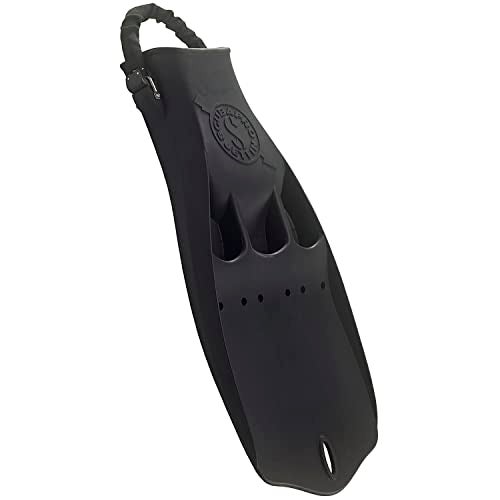 SCUBAPRO Jet Diving Fin with Spring Heel Strap (Black, Large) - Image 1