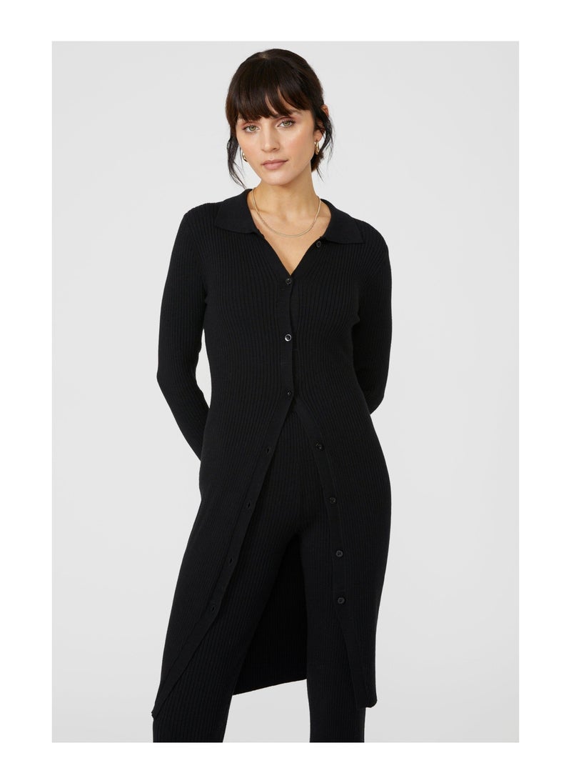 principles - Longline Button Through Collar Cardi - Image 1