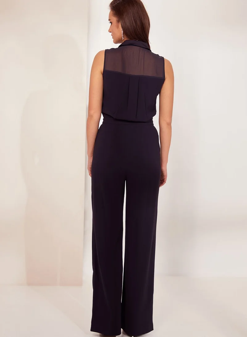 REISS Dina Wide Leg Jumpsuit