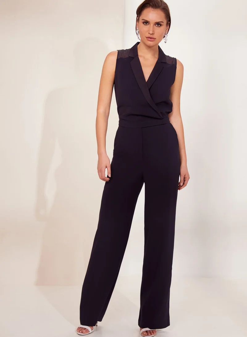 REISS Dina Wide Leg Jumpsuit