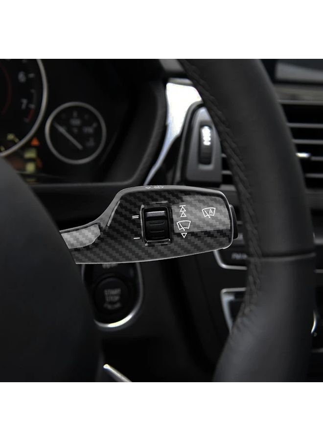 Carbon Fiber Wiper Switch Decorative Trim For BMW 3 4 5 7 Series 2011 2017 - Image 4