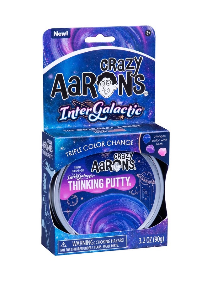 Crazy Aaron's Thinking Putty - Intergalactic Triple Color Changing Putty - Stress And Anxiety Reducing Putty For Kids - Non-Toxic, Never Dries Out  - Image 1