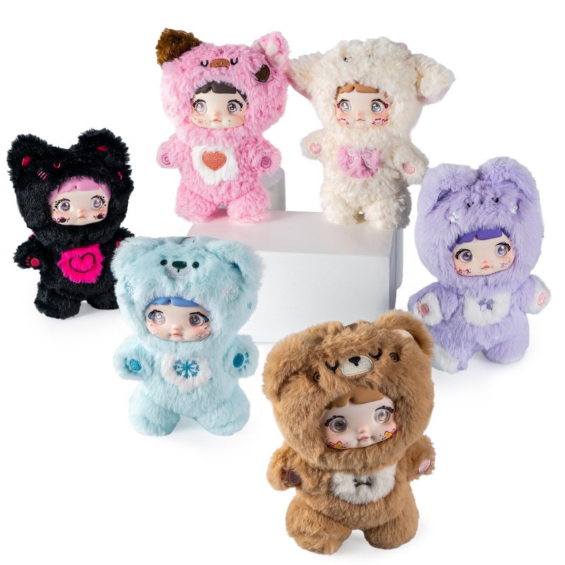 BEEMAI Nommi Loveliness Never Ends Series Plush Blind Box 1PC (1 of 7 Possible Styles) Cute Figures Collectible Toys Birthday Gifts - Image 1