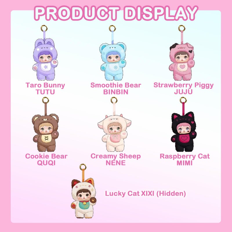 BEEMAI Nommi Loveliness Never Ends Series Plush Blind Box 1PC (1 of 7 Possible Styles) Cute Figures Collectible Toys Birthday Gifts - Image 2