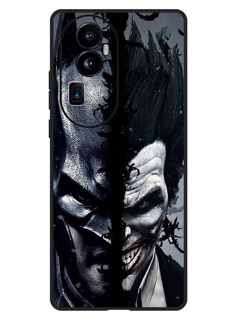Theodor Protective Case Anti Scratch Shock Proof Bumper Cover For Oppo Reno 10 Pro Plus Batman & Joke_r - Image 1