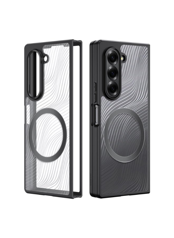 Magnetic Designed for Samsung Galaxy Z Fold 7 Case [Compatible with Magsafe] [Translucent Matte][Anti-Fingerprint] Shockproof Slim Case for Samsung Galaxy Z Fold 7