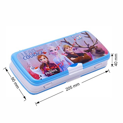 SKi Homeware Xylo Pencil Box with White Board and Marker (Frozen Courage) with Free Stationery, Ideal for Party Favours and Gifting for School Going Kids - Image 2