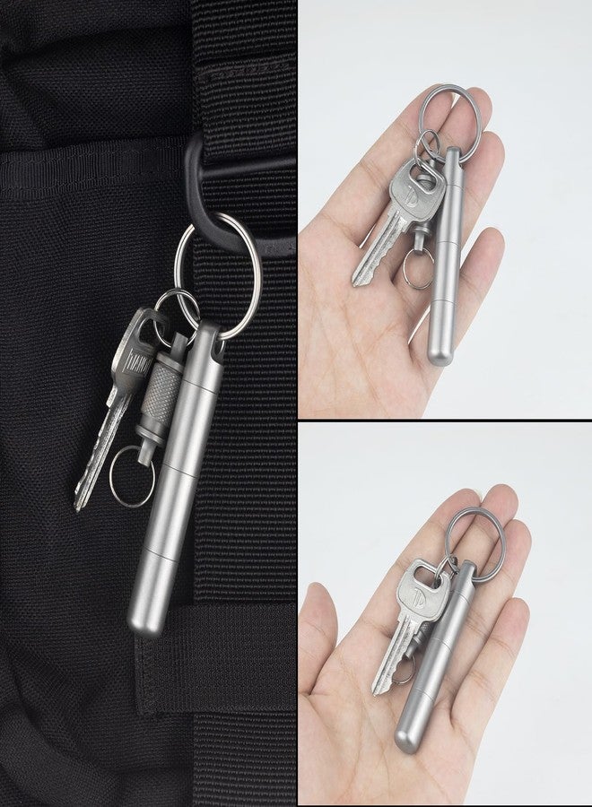 ThruNite Portable Metal Pill Case 3 Layers Pill Container Waterproof Pill Organizer Holder for Travel Purse Keychain EDC Daily Personal Care Outdoor Camping Hiking Emergency (2 Pcs Pill Cases) - Image 3