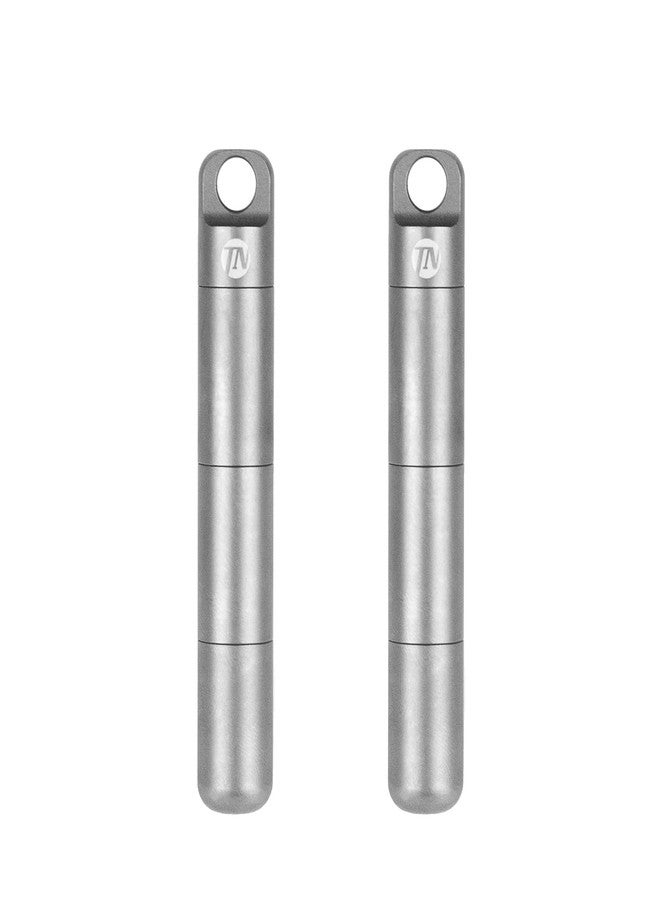 ThruNite Portable Metal Pill Case 3 Layers Pill Container Waterproof Pill Organizer Holder for Travel Purse Keychain EDC Daily Personal Care Outdoor Camping Hiking Emergency (2 Pcs Pill Cases) - Image 1