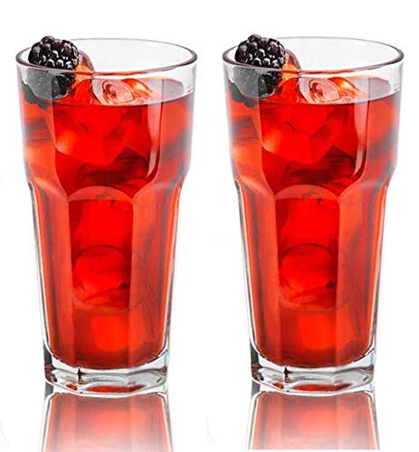 shreenath craft Beer Glass Clear Classic Milkshake Glass Set Water Juice Glass Wheat Beer Glasses Set of 2 350 ml - Image 1