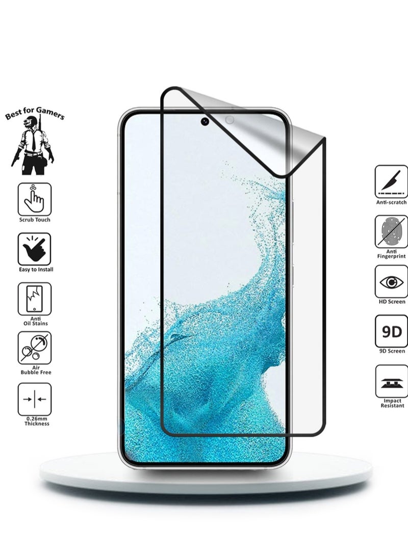 Wtech Samsung Galaxy S22 / S23 5G 2023  6.1 Inch Ceramic Screen Protector (MSCNMN) - Clear/Black - Image 2