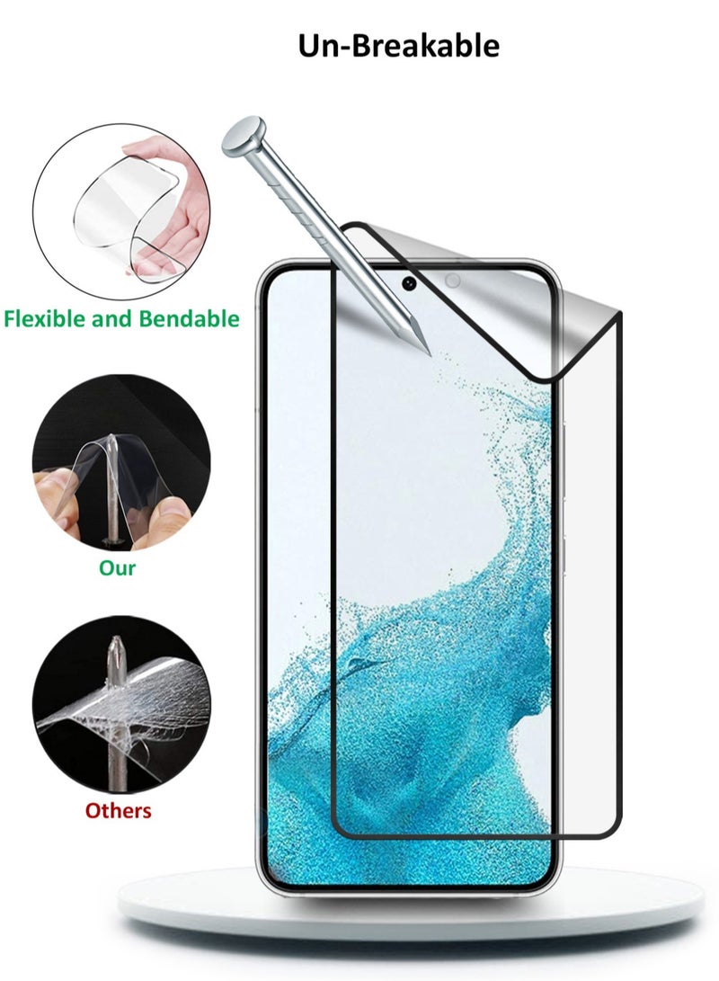 Wtech Samsung Galaxy S22 / S23 5G 2023  6.1 Inch Ceramic Screen Protector (MSCNMN) - Clear/Black - Image 3