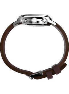 TIMEX Men Chronograph Watch With A Leather Strap Marlin  - Image 2