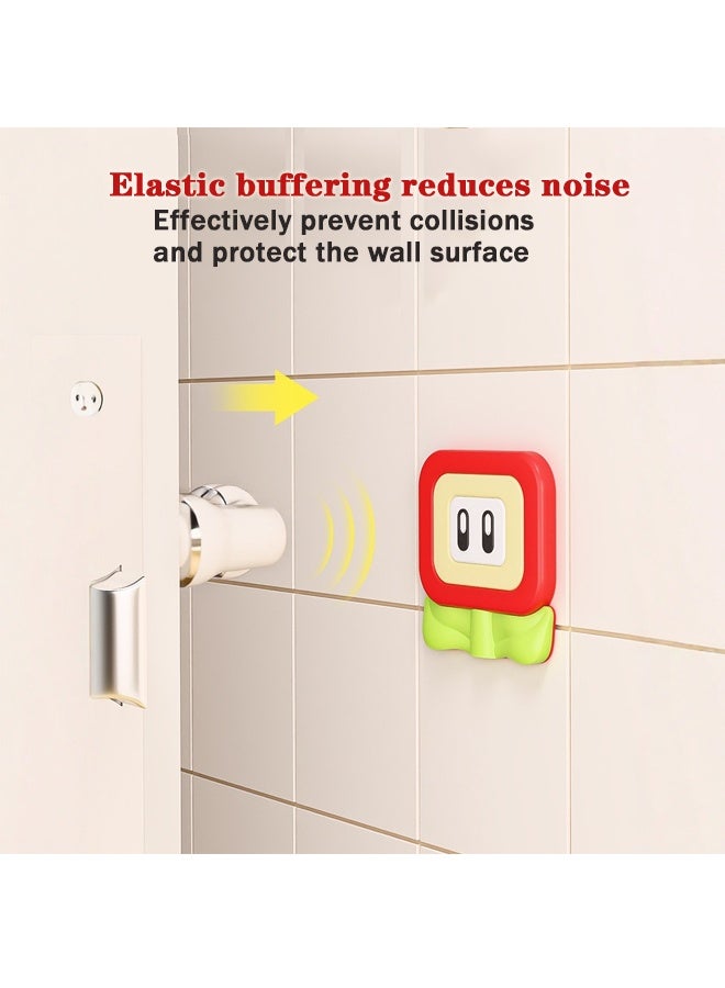 HOMESTAR 3 Pcs Door Stoppers Wall Protector - Shock Soft PVC ,Wall Protectors with Self Adhesive 3M Sticker for Protecting Wall for Home ＆ Office Walls, Doorknobs, Refrigerator Door, Cabinets from Damage - Image 4