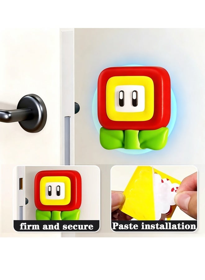 HOMESTAR 3 Pcs Door Stoppers Wall Protector - Shock Soft PVC ,Wall Protectors with Self Adhesive 3M Sticker for Protecting Wall for Home ＆ Office Walls, Doorknobs, Refrigerator Door, Cabinets from Damage - Image 5