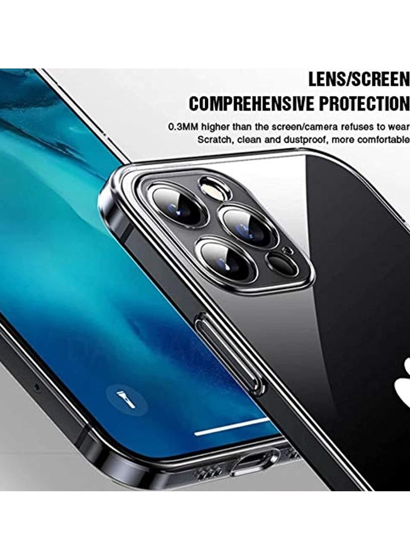 Case for iPhone 12 Pro Max 6.7-Inch, Non-Yellowing Shockproof Phone Bumper Cover, Anti-Scratch Clear Back (Clear) - Image 3