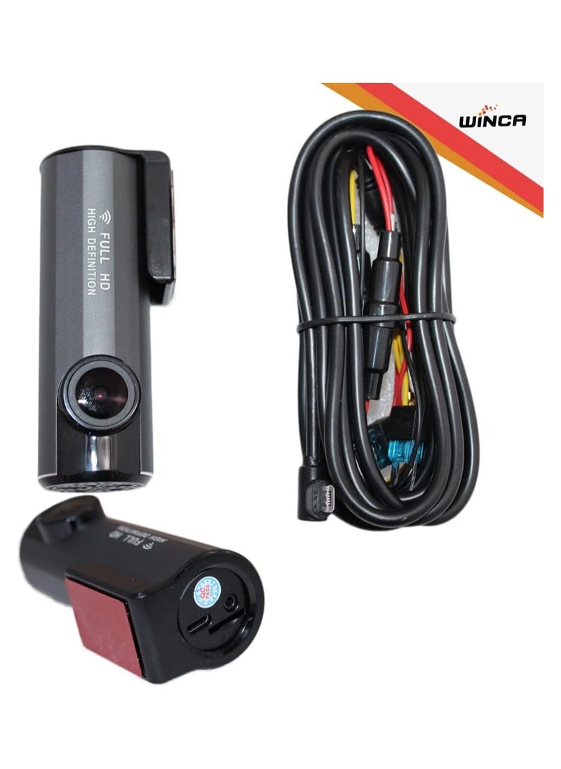 WINCA WINCA Dash Cam 1080P 3”IPS Screen DVR Car Driving Recorder Wide Angle HDR Dashboard Camera Night Vision Parking Mode Motion Detection Loop Recording Support TF up to 128G WIFI – Phone APP  - Image 3
