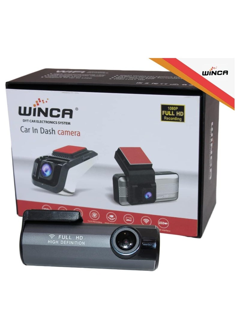WINCA - WINCA Dash Cam 1080P 3”IPS Screen DVR Car Driving Recorder Wide Angle HDR Dashboard Camera Night Vision Parking Mode Motion Detection Loop Recording Support TF up to 128G WIFI – Phone APP - Image 1