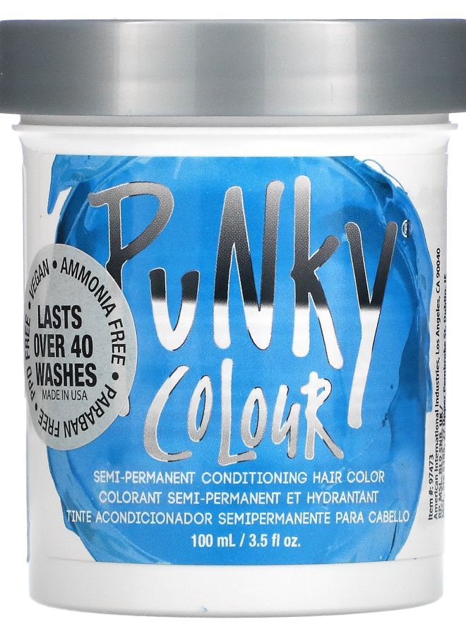Punky لون شعر شبه دائم بلون لاغون الأزرق 3.5 أونصة سائلة (100 مل)