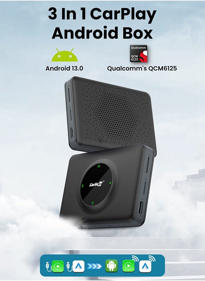 Carlinkit - Android 13 Carplay AIBox SM6125 8+128GB Smart Car Android TVBox Wireless Carplay Android Auto Box 4G LTE GPS Tools FOTA Easy Switch - Image 1
