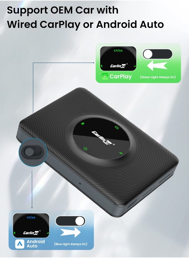 Carlinkit - Android 13 Carplay AIBox SM6125 8+128GB Smart Car Android TVBox Wireless Carplay Android Auto Box 4G LTE GPS Tools FOTA Easy Switch - Image 1