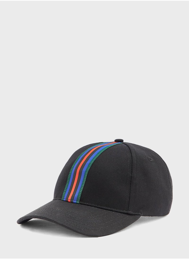 BRAVE SOUL - Stripe Detail Curve Peak Cap - Image 1