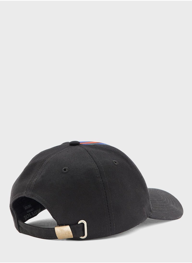 BRAVE SOUL - Stripe Detail Curve Peak Cap - Image 1