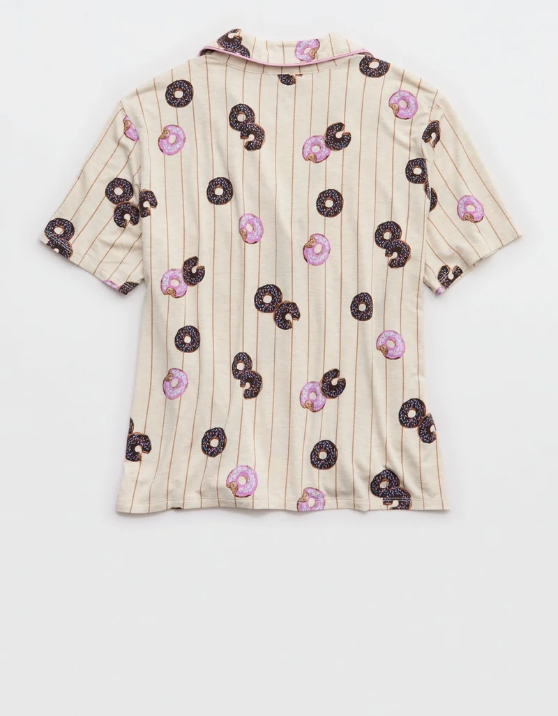 Aerie  Aerie Real Soft® Short Sleeve Pajama Shirt for Women | Best Price UAE