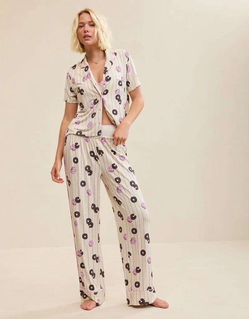 Aerie  Aerie Real Soft® Short Sleeve Pajama Shirt for Women | Best Price UAE