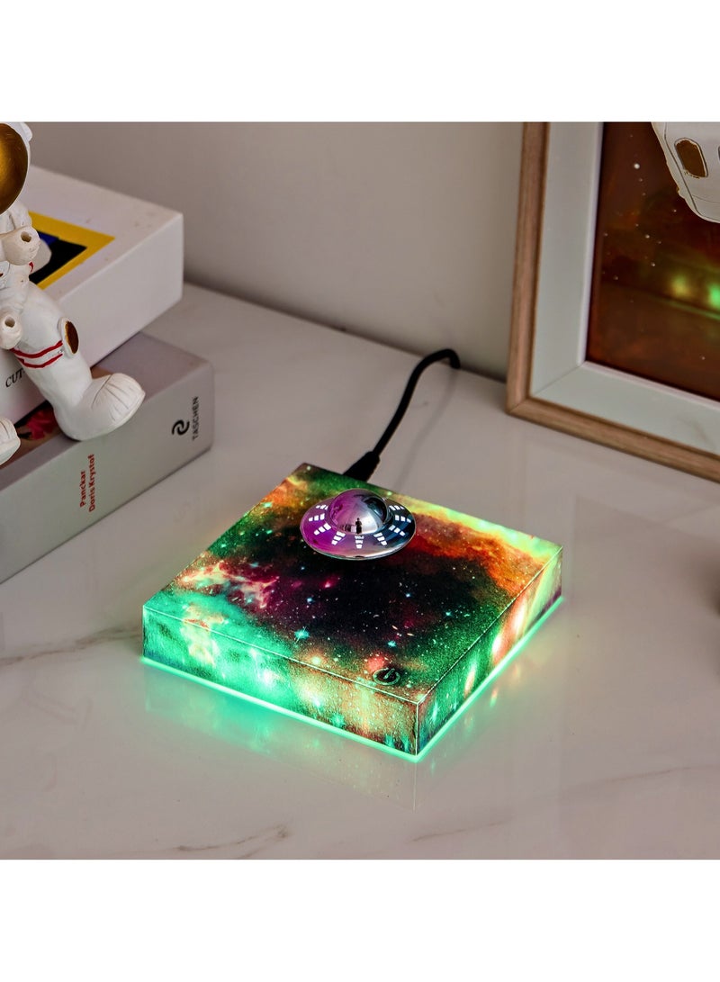 Visionaware Small Floating UFO Lamp,Imagination,Inspiration Spinning,Birthday, Hi-Tech,Art, Anniversary, Office, Home Decor Valentine's Day Gift Dubai.  - Image 1